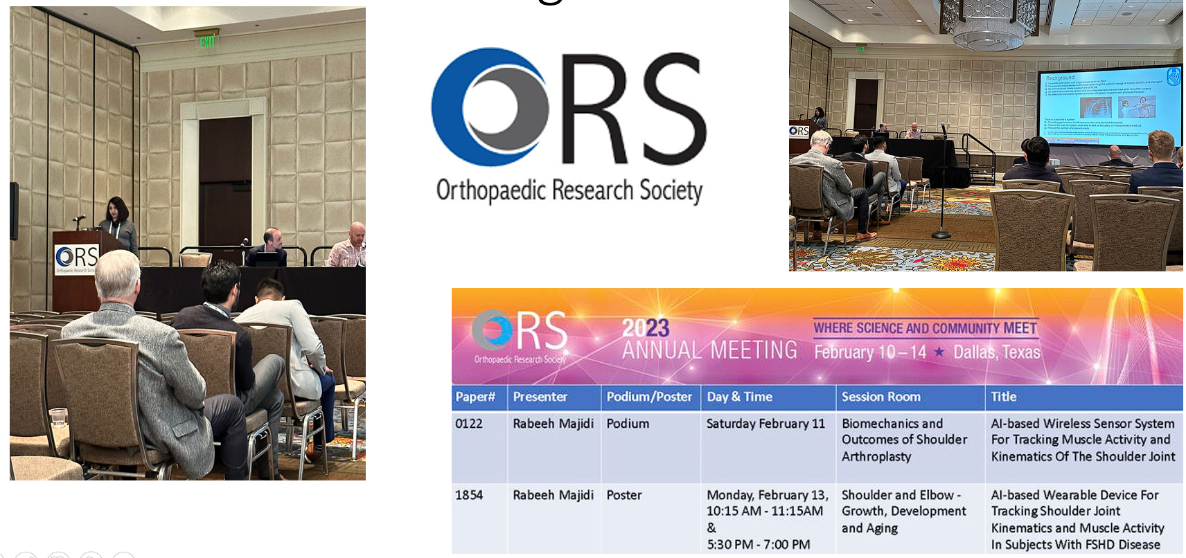 OrthoKinetic track CEO presented at ORS 2023 annual meeting